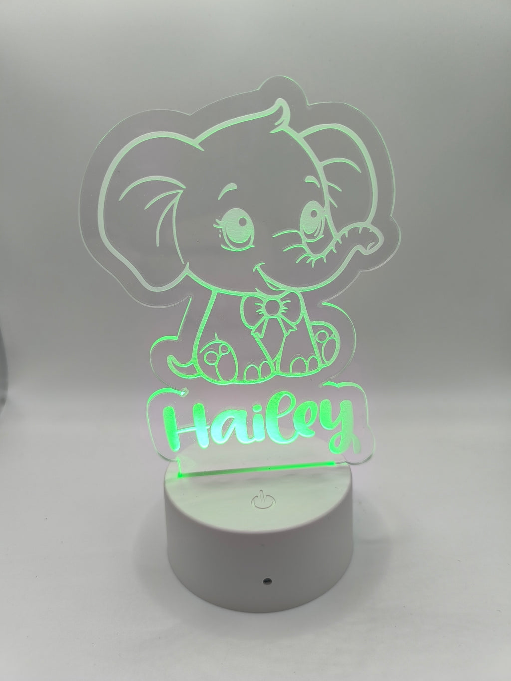 LED Plexiglas Schild Baby Elefant image 2