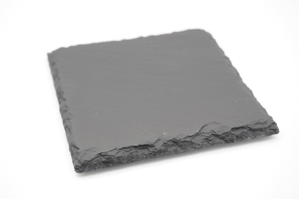 Schiefer gebrochene Kante Glasuntersetzter/personalisiert image 2