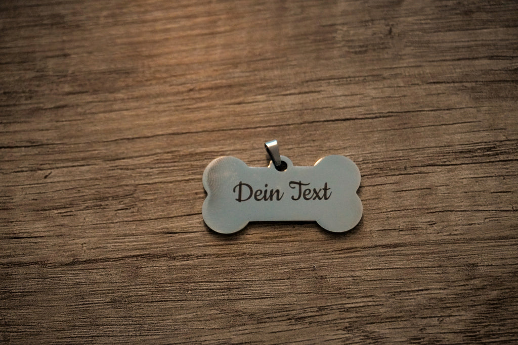 Edelstahl Knochen / personalisiert image 3