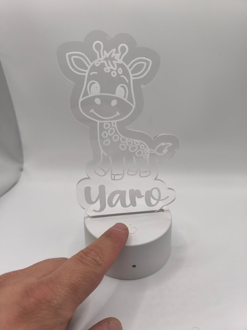 LED Plexiglas Schild Baby Giraffe image 1