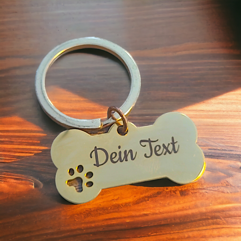 Hundeknochen Goldig mit Pfote image 0