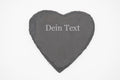 Schiefer Herz/personalisiert image 0