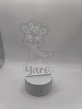 LED Plexiglas Schild Baby Giraffe image 0