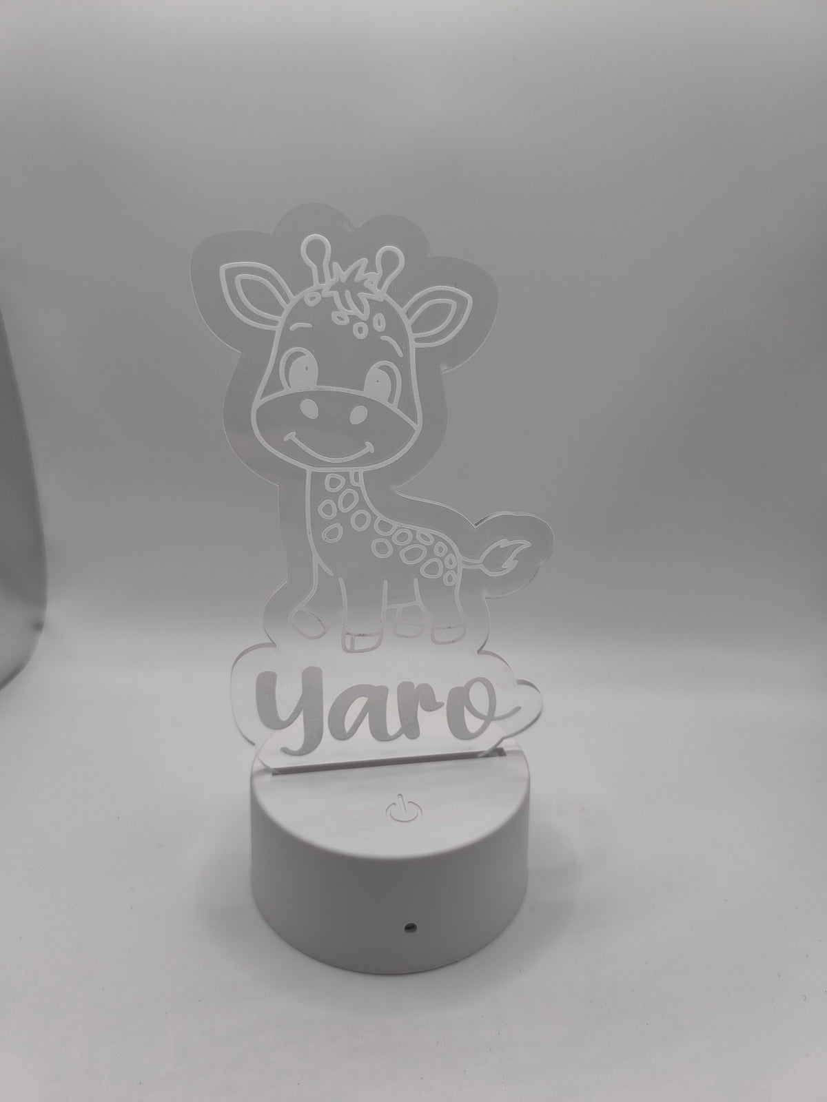 LED Plexiglas Schild Baby Giraffe image 0