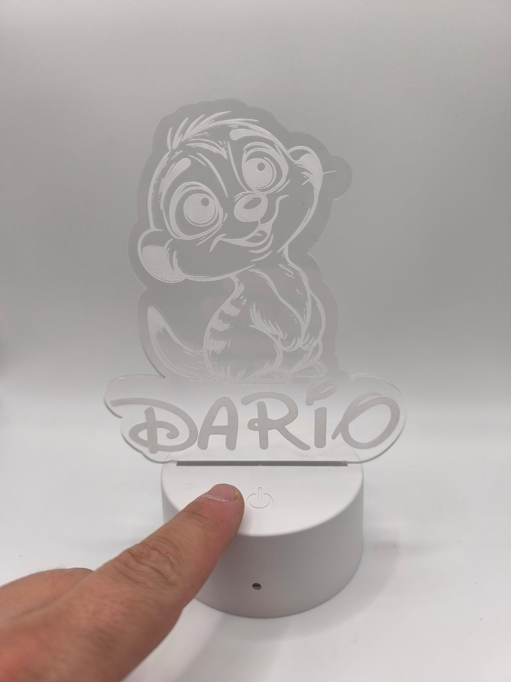 LED Plexiglas Schild Baby Erdmännchen image 1