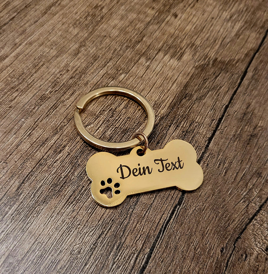 Hundeknochen Goldig mit Pfote image 2